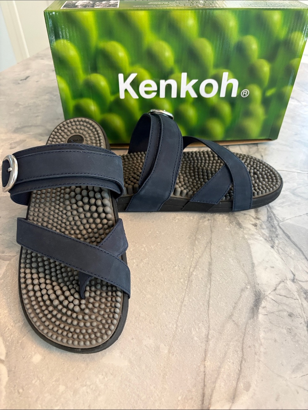 Kenkoh Aura-V Sandal Navy Size 8